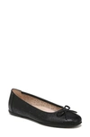 Natural Soul Magical Skimmer Flat In Black Smooth Synthetic