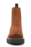 Sam Edelman Laguna  Womens Lugged Sole Ankle Chelsea Boots In Frontier Brown