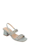 Journee Collection Ismay Block Heel Sandal In Blue
