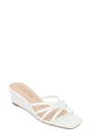 Journee Collection Blayke Wedge Sandal In White