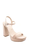 Charles By Charles David Izzy Platform Sandal In Beige-ms