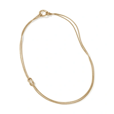 John Hardy Love Knot 18-24 Necklace In Gold