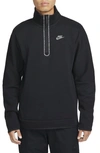 Nike Men's  Sportswear Tech Fleece 1/2-zip Top In Black