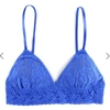 Hanky Panky Signature Lace Padded Triangle Bralette In Blue