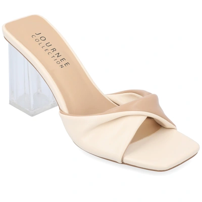 Journee Collection Collection Women's Aylia Sandals In White