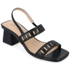 Journee Collection Ismay Block Heel Sandal In Black