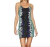 Alice And Olivia Nelle Sequin Minidress In Multi