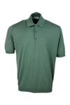 John Smedley T-shirts And Polos Green In Sage Green