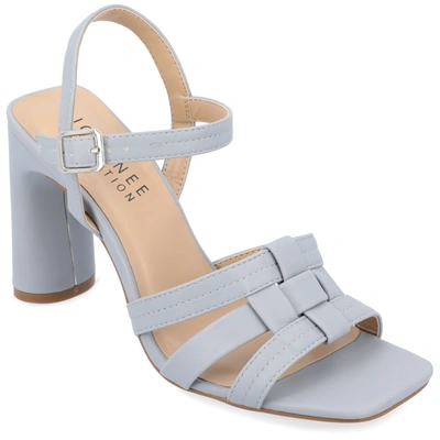 Journee Collection Collection Women's Gibssen Sandals In Blue