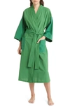 Hay Duo Cotton Robe In Matcha