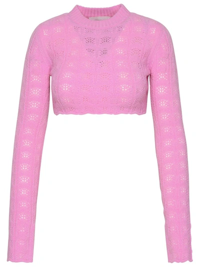 Sportmax Medea Cropped Shirt In Pink