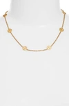 TORY BURCH LOGO STATION NECKLACE,37419