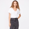 Monrow 90's V Neck In White