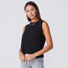 Monrow Boyfriend Muscle Tank In Black