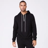 Monrow Bungee Cord Quarter Zip Hoody In Black