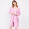 Monrow Plush Sweater Robe In Orchid