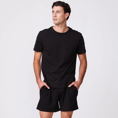 Monrow Relaxed Crew In Black