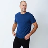Monrow Relaxed Pocket Crew In Navy Blue