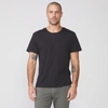 Monrow Relaxed Pocket Crew In Faded Black