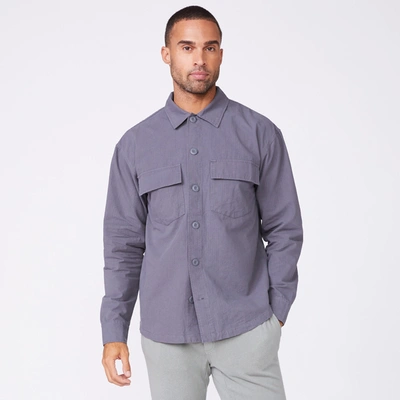 Monrow Shirt Jacket In Neptune