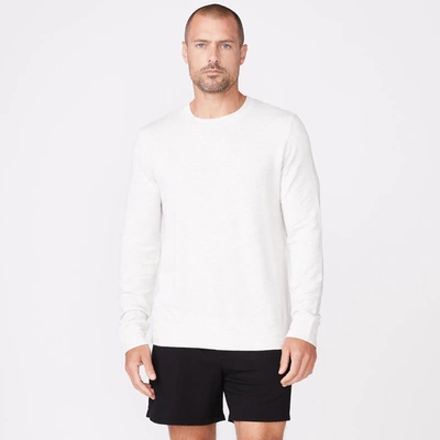 Monrow Supersoft Crew Neck Sweatshirt In Ash