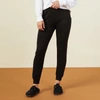Monrow Supersoft Cropped Joggers In Black