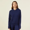 Monrow Supersoft Pullover Hoody In Navy