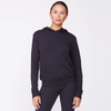 Monrow Supersoft Pullover Hoody In Faded Black