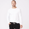Monrow Thermal Long Sleeve Crew In White