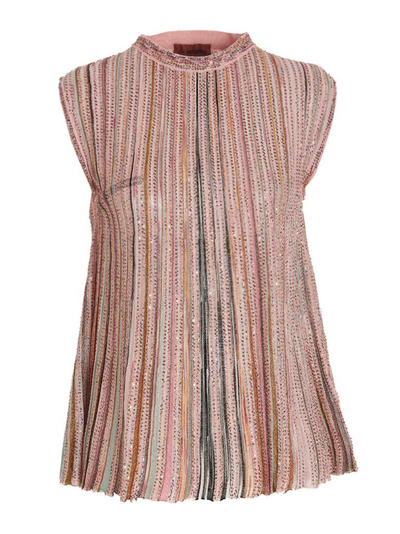 Missoni Sequin Tank Top In Multicolour