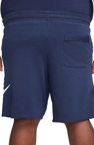 Nike Men's Club Alumni French Terry Shorts In Blue