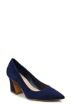 Vince Camuto Hailenda Pointed Toe Pump In Deep Navy