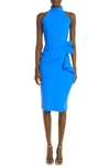 Chiara Boni La Petite Robe Gudrum Ruffled Sheath Dress  - 100% Exclusive In Blue Klein
