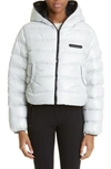 Moncler Nere Quilted Down Jacket In Grey