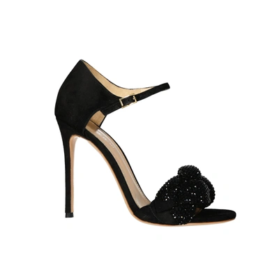 Lerre Knotted Suede Sandals In Black