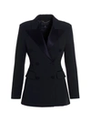 Ermanno Scervino Peak-lapel Double-breasted Blazer In Blue