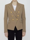Balmain Wool Grain De Poudre Blazer