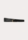 Totême Wrap Belt Croco In Croco