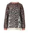 Aniye By Color Maku Pink White Crewneck Jumper In Pink