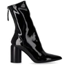 Halmanera Roxy Black Heeled Ankle Boot In Black