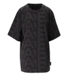 Marc Jacobs Gray 'the Monogram' Big T-shirt In Grey