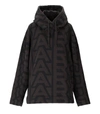 Marc Jacobs Monogram Oversized Hoodie In Brown