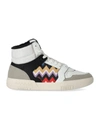 MISSONI MISSONI  BASKET HIGH WHITE BLACK SNEAKER