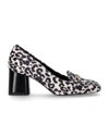 LOVE MOSCHINO LOVE MOSCHINO  WHITE AND BLACK LEOPARD PUMP