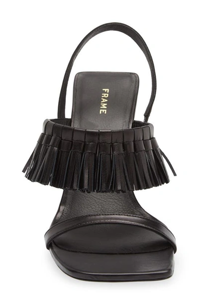 FRAME BORREGO LEATHER TASSEL SANDAL