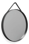 Hay Round Strap Mirror In Anthracite