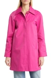 Sam Edelman Mac Water Repellent Cotton Blend Raincoat In Ultra Fuchsia
