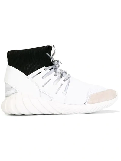 Adidas Originals "tubular"primeknit&尼龙运动鞋 In White