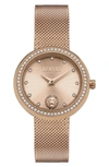 Versus Lea Women's 2 Hand Quartz Movement And Ion Plating Rose Gold-tone Bracelet Watch 35mm In Ip Rose Gold