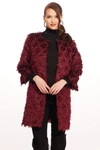 Eva Franco Car Coat In Red